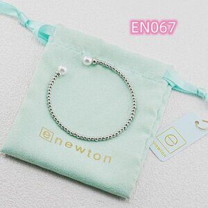 Enewton Platinum Bead & Pearl Bangle